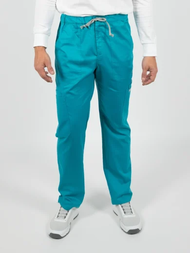 Teddy - Pantalón Sanitario Antibacteriano de Hombre en Healing Green
